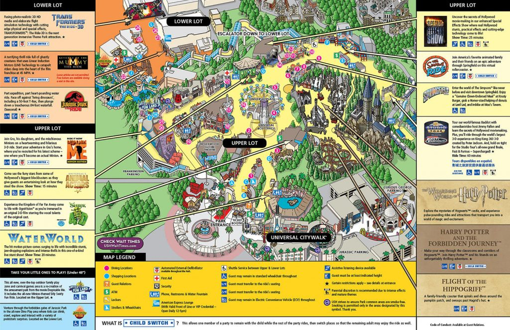 Map Of Universal Studios Hollywood Compressportnederland 