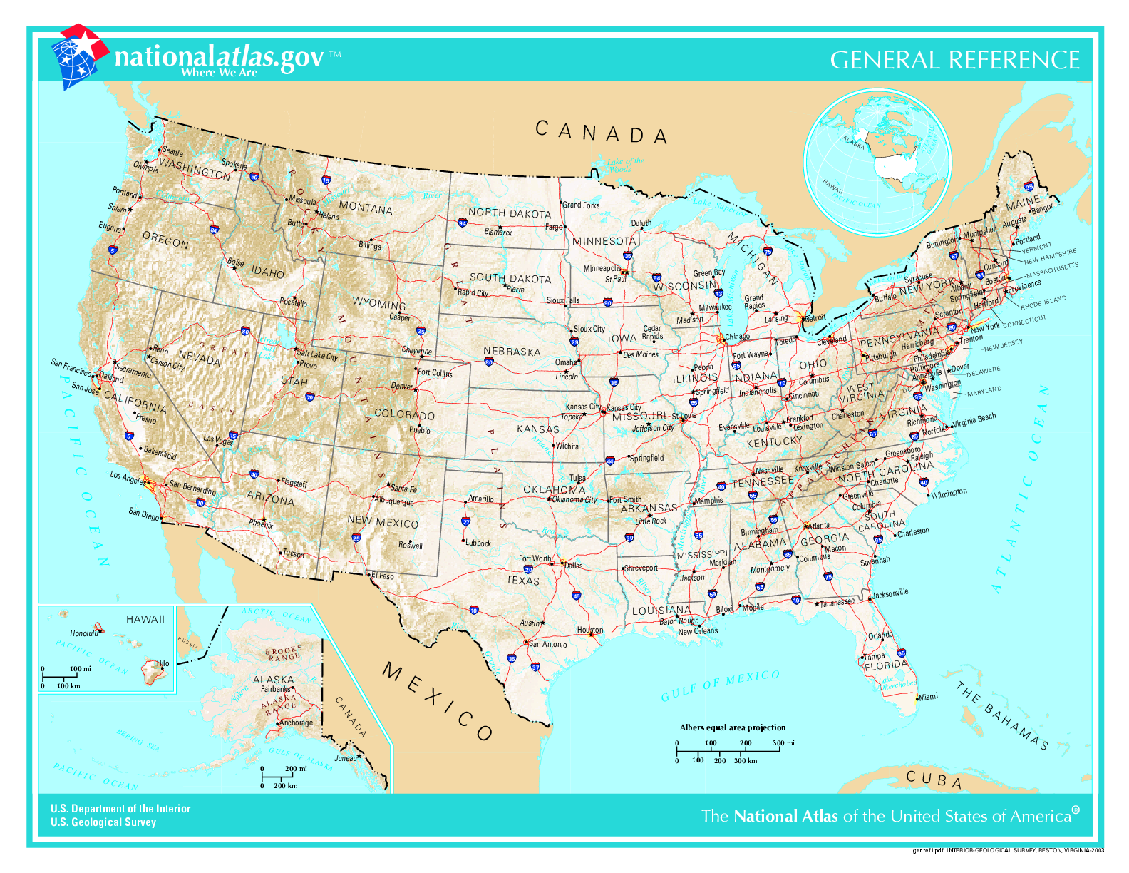 Map Of USA States And Cities Worldofmaps Online 