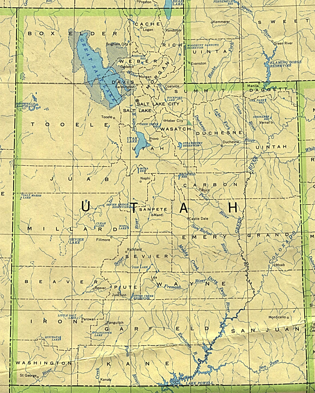 Map Of Utah Political Map Worldofmaps Online 