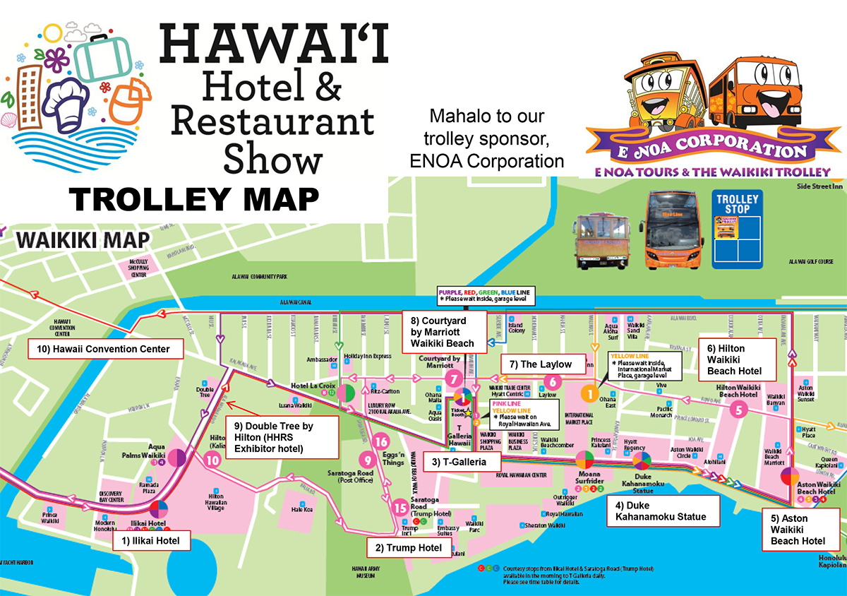 tourist map of waikiki