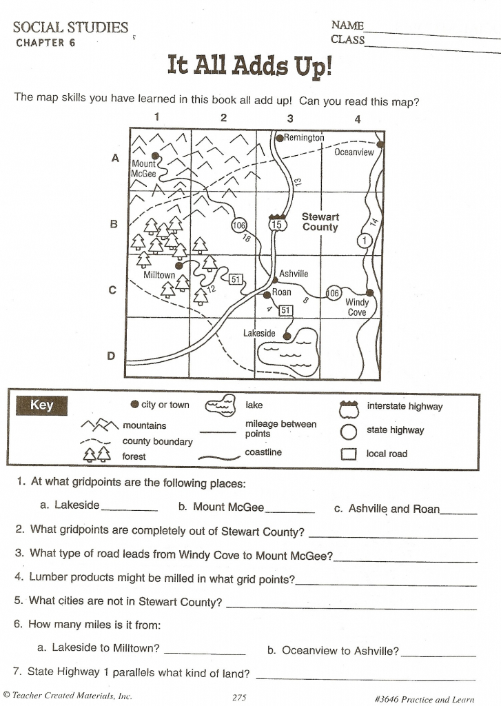 Map Reading Quiz Printable Printable Map of The United States