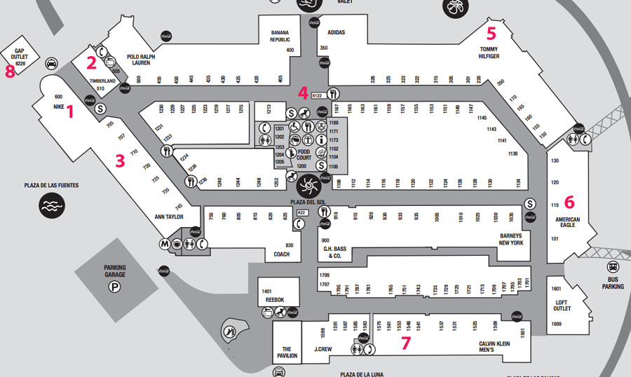 Mapa Outlet Premium