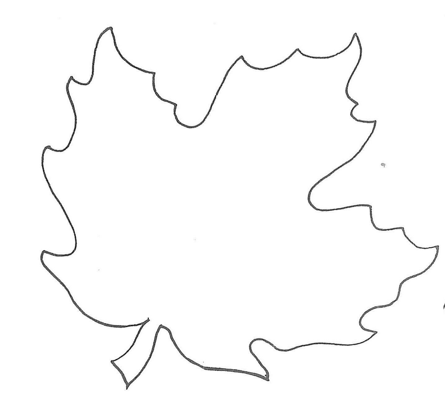 Maple Leaf Stencil Printable ClipArt Best