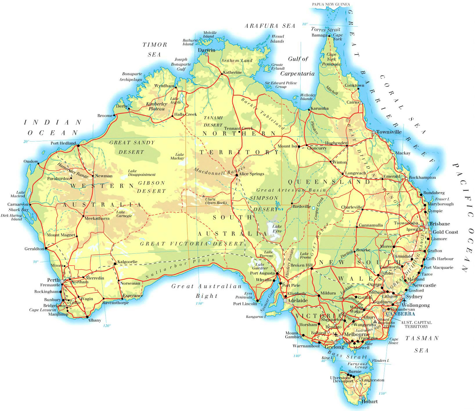 Maps Of Australia Map Library Maps Of The World