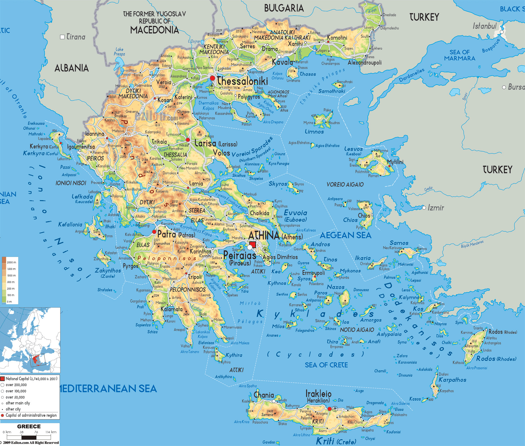 Maps Of Greece Greece Detailed Map In English Tourist 