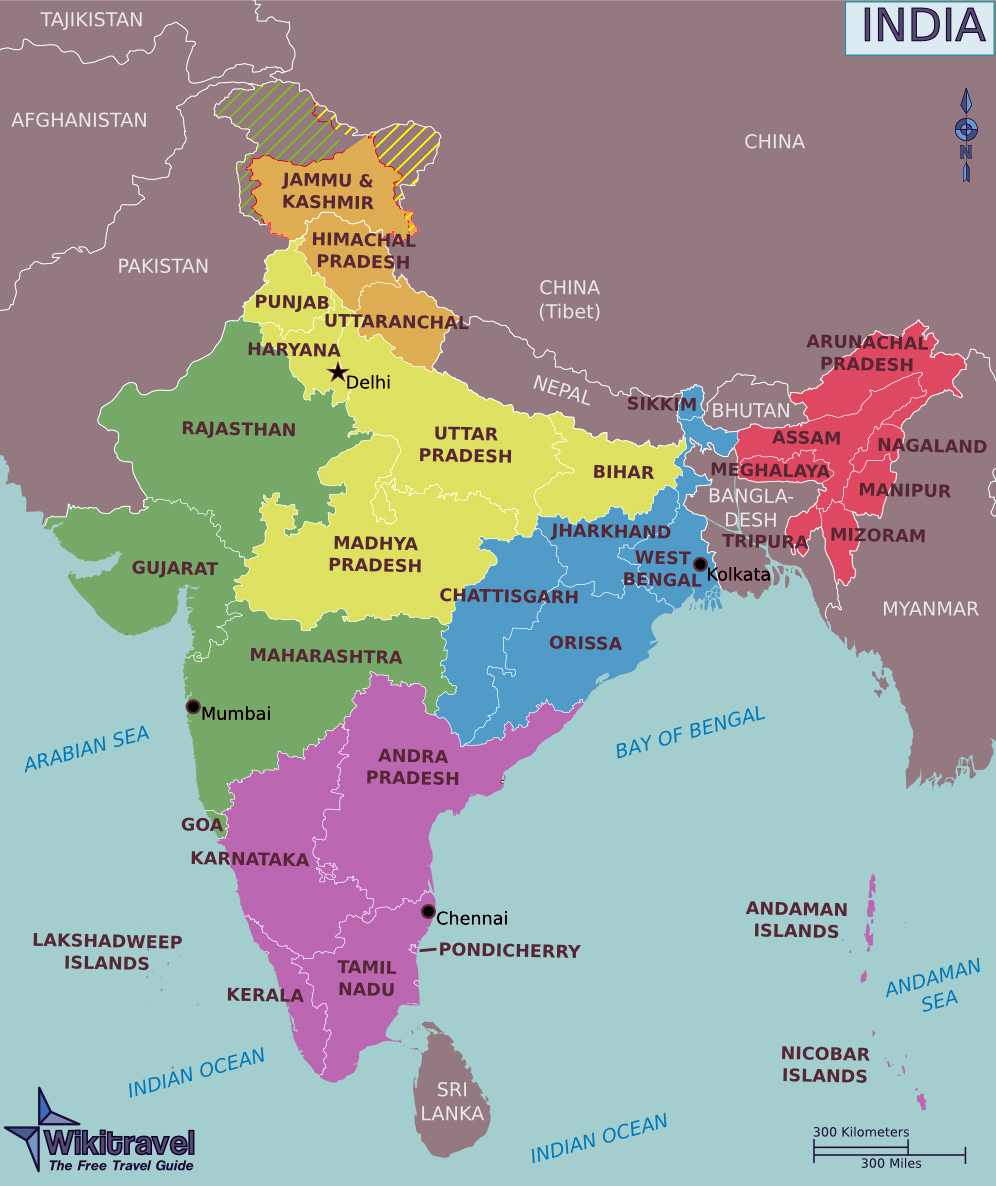 Maps Of India Detailed Map Of India In English Tourist 