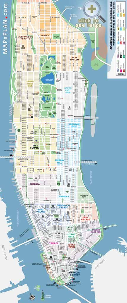 Maps Of New York Top Tourist Attractions Free Printable 