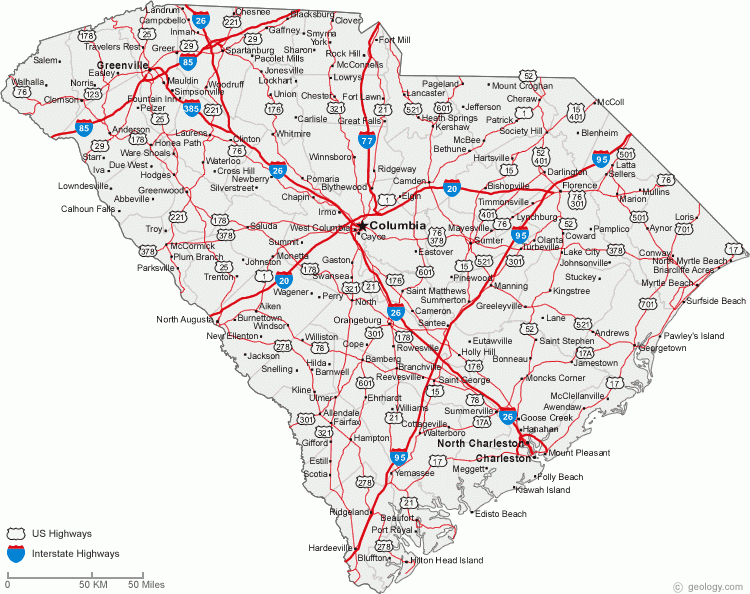 Maps Of South Carolina Fotolip