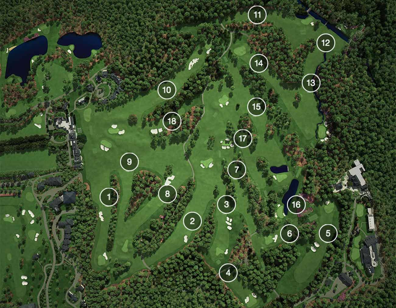 Masters Augusta National Course Map And Layout With 