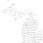 Michigan County Map With County Names Free Download