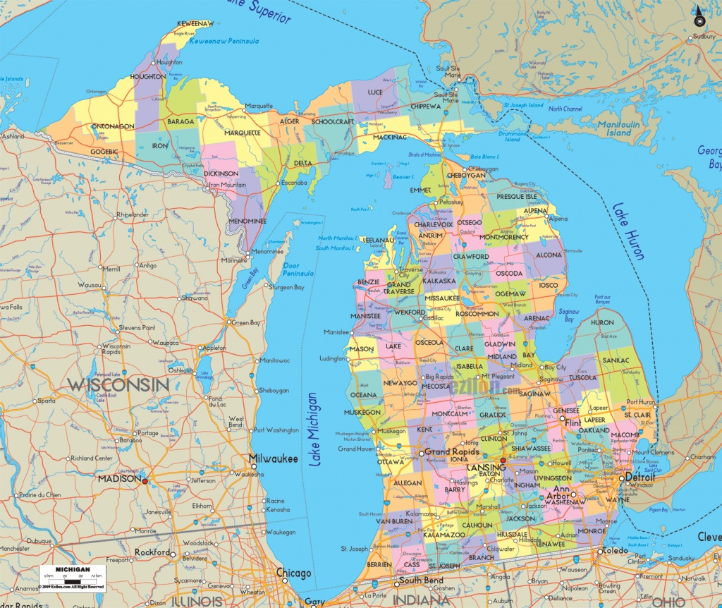 Michigan County Maps Printable Free Printable Maps