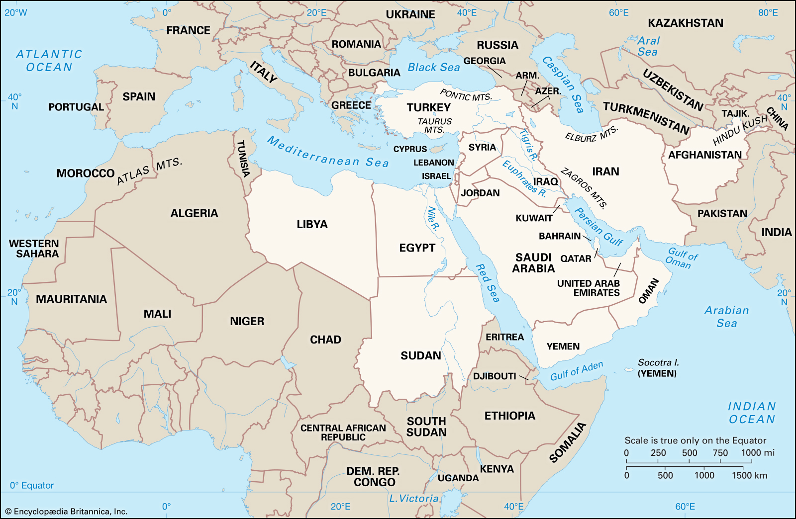 Middle East History Map Countries Facts Britannica