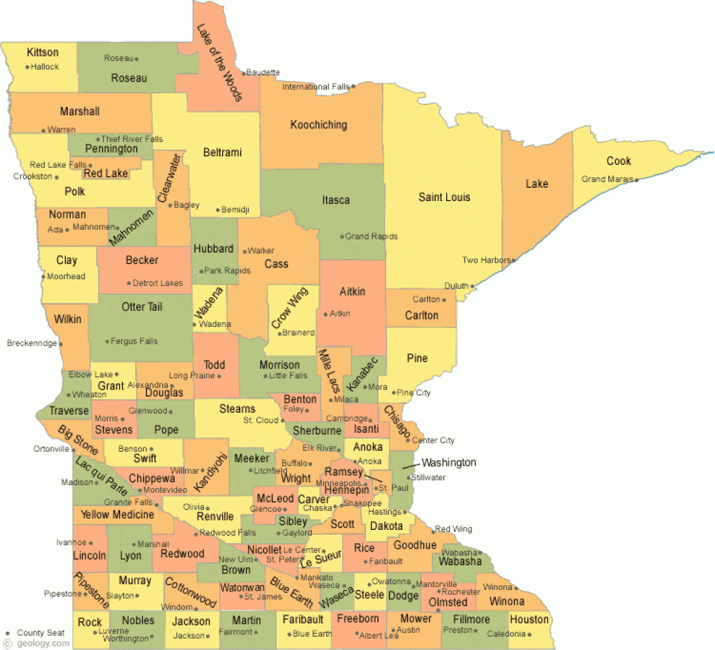 Mn State Map Of Cities Printable Map