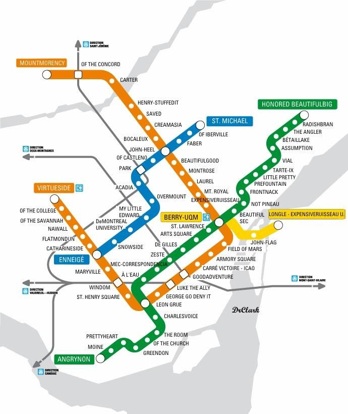 Montreal s First Ever Anglophone Metro Map In 2020 
