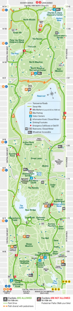 New York Central Park Map With Printable Map Of Central 