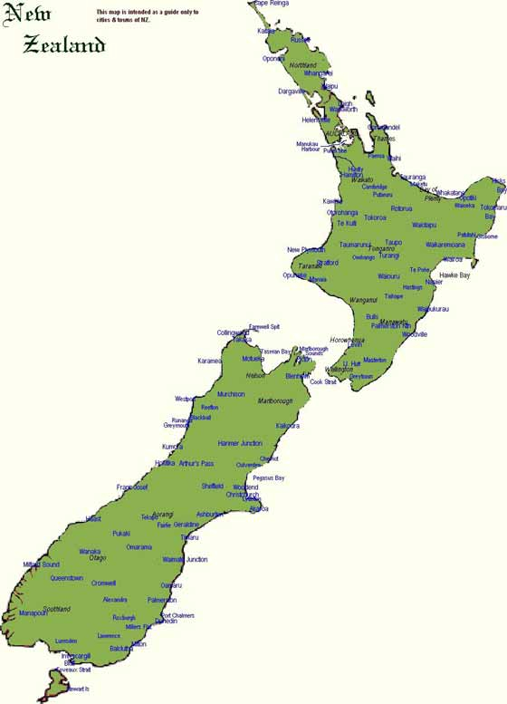 New Zealand Maps Printable Maps Of New Zealand For Download