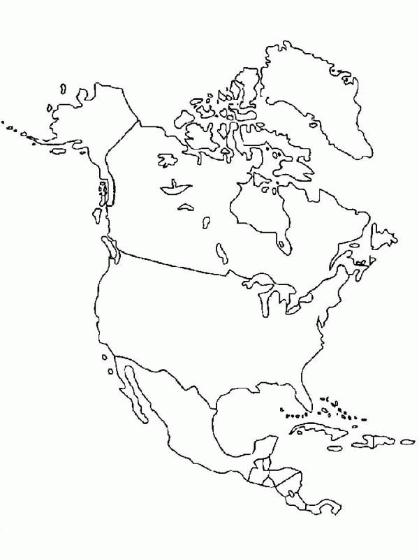 North America Coloring Page Coloring Home North America Coloring Page Coloring Home