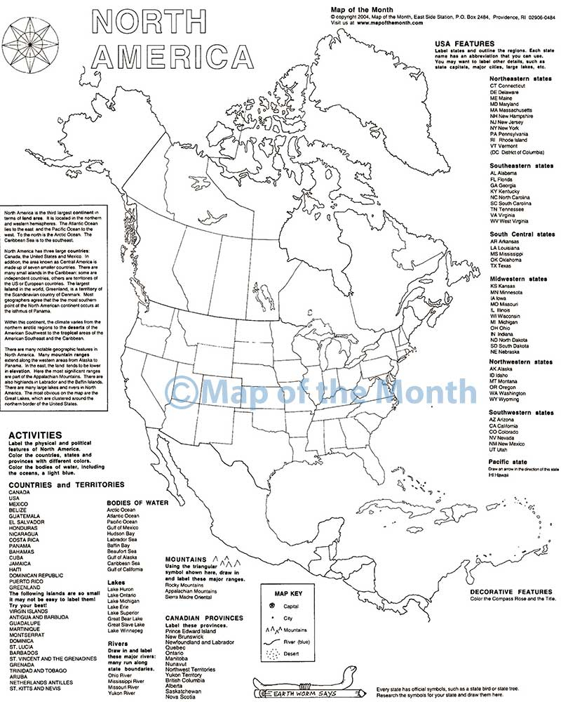 North America Map Maps For The Classroom North America Map Maps For The Classroom