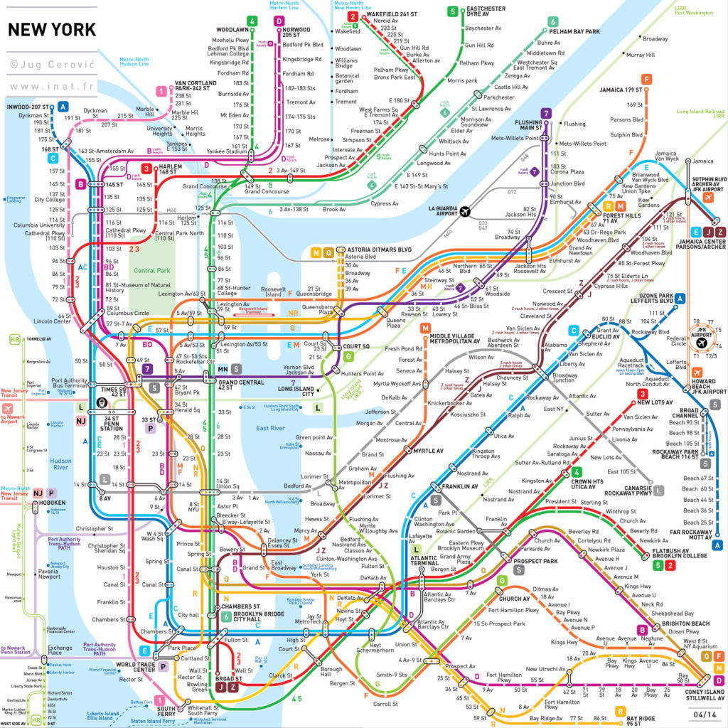 Nyc Subway Map Hi Res Intended For Manhattan Subway Map 