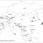 Outline Map Of Asia With Countries Labeled Blank For