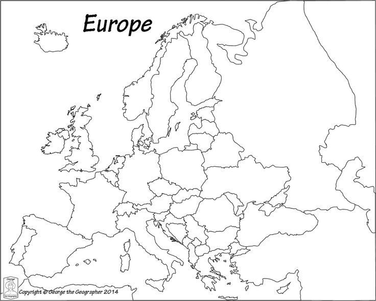 Outline Map Of Europe Political With Free Printable Maps 