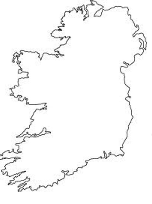 Outline Map Of Ireland Coloring Home Outline Map Of Ireland Coloring Home