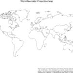 Outline Map Of Oceans And Continents With Blank World Map