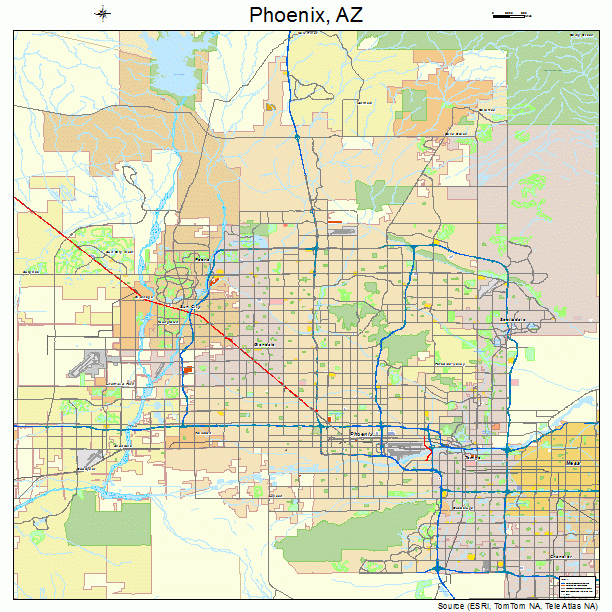 Phoenix Arizona Street Map 0455000