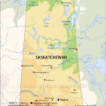Physical Map Of Saskatchewan