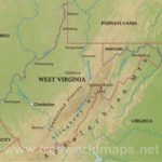Physical Map Of West Virginia