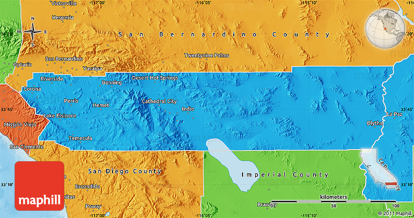 Political Map Of Riverside County