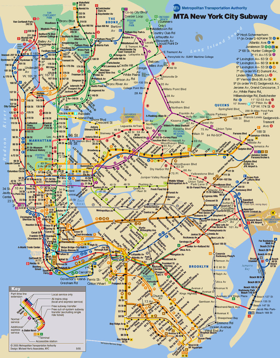 Print printable new subway map high res maps usa