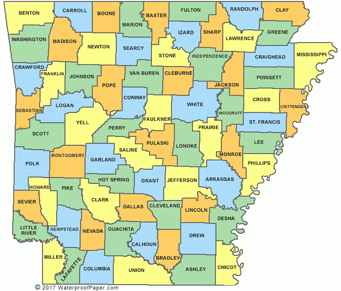 Printable Arkansas Maps State Outline County Cities Printable Arkansas Maps State Outline County Cities