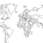 Printable Black And White World Map With Countries