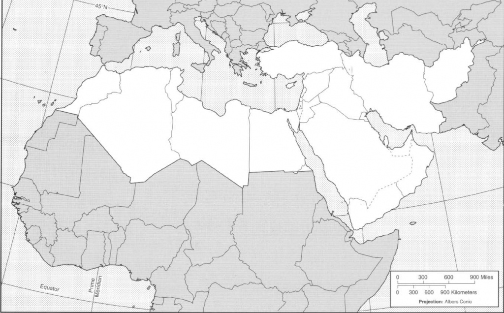 Printable Blank Map Of Middle East Printable Maps