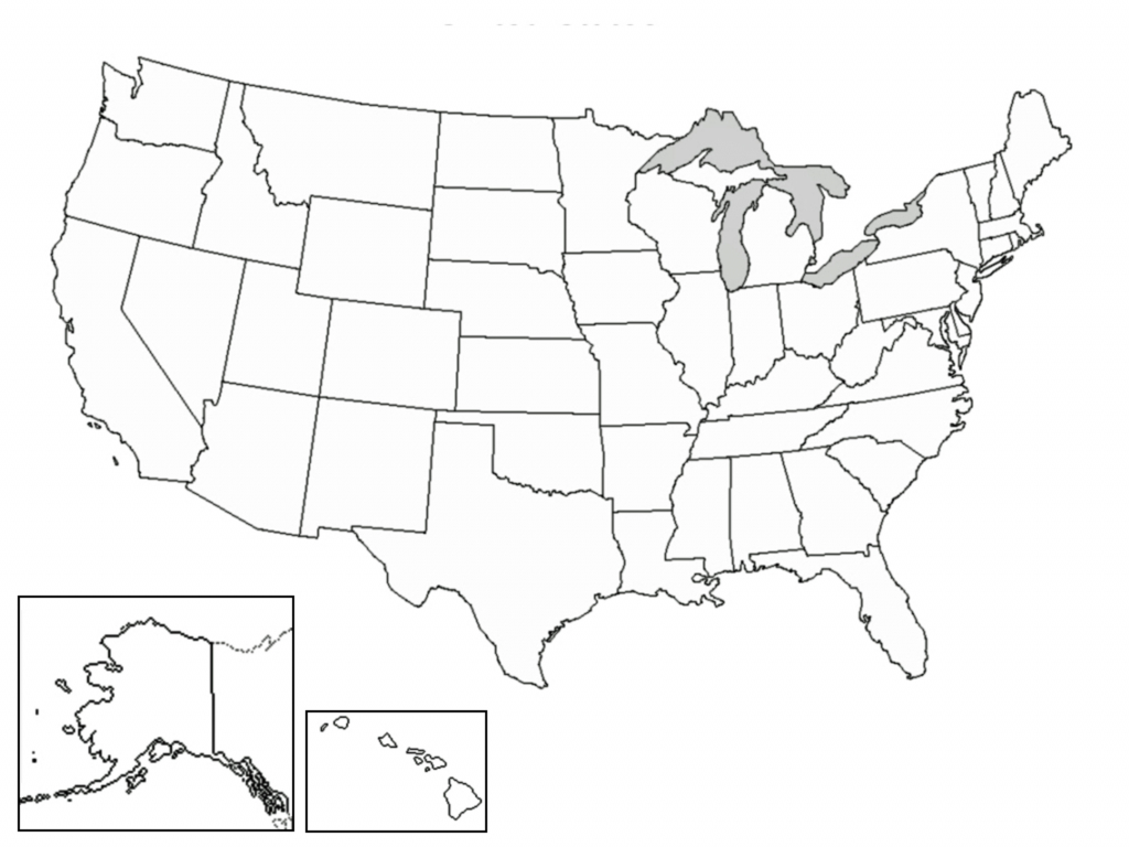Printable Blank Map Of The United States Quiz Printable 
