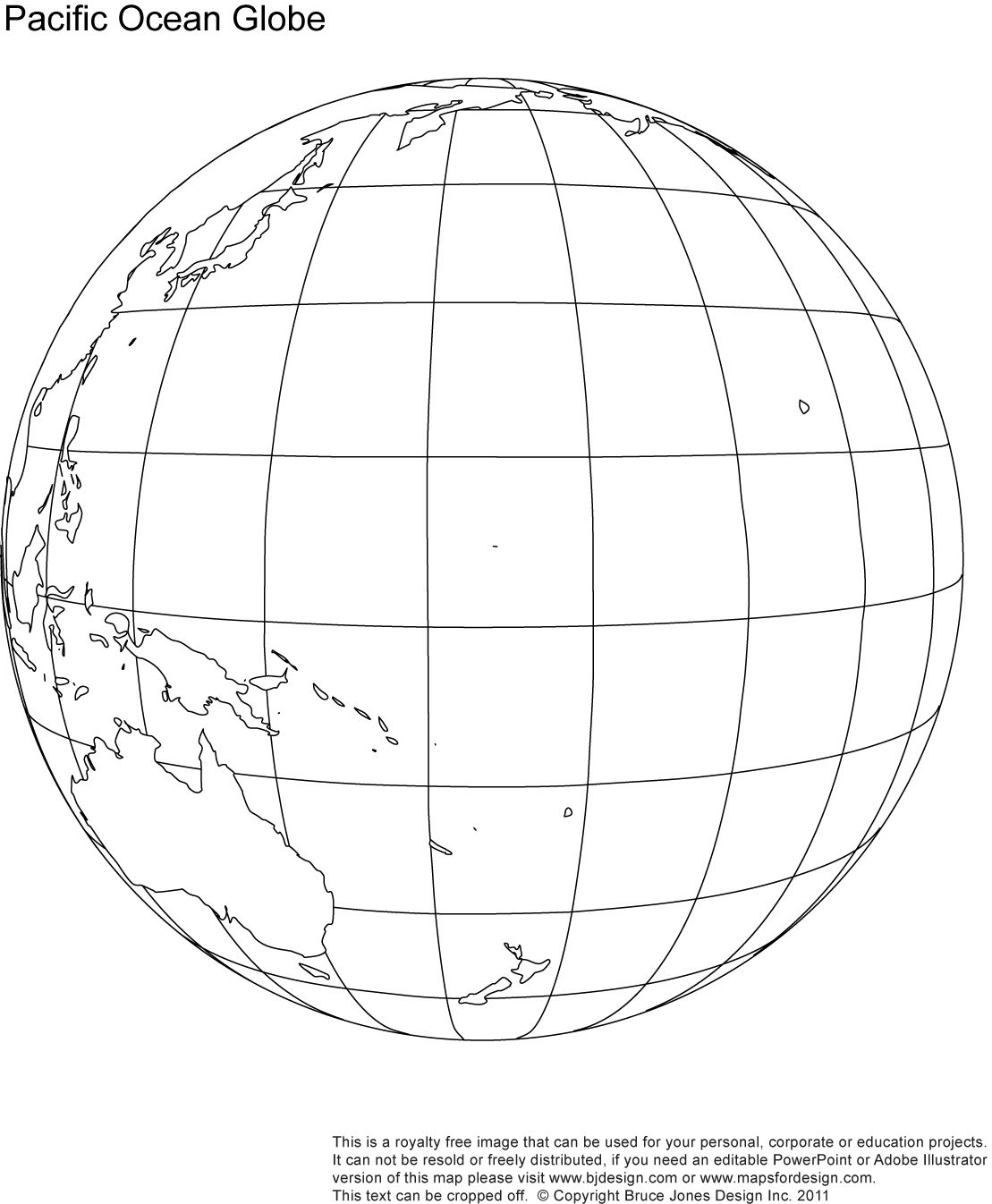 Printable Blank World Globe Earth Maps Royalty Free 