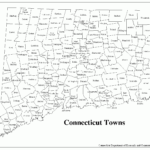 Printable Connecticut Town Map Connecticut Town Map PDF