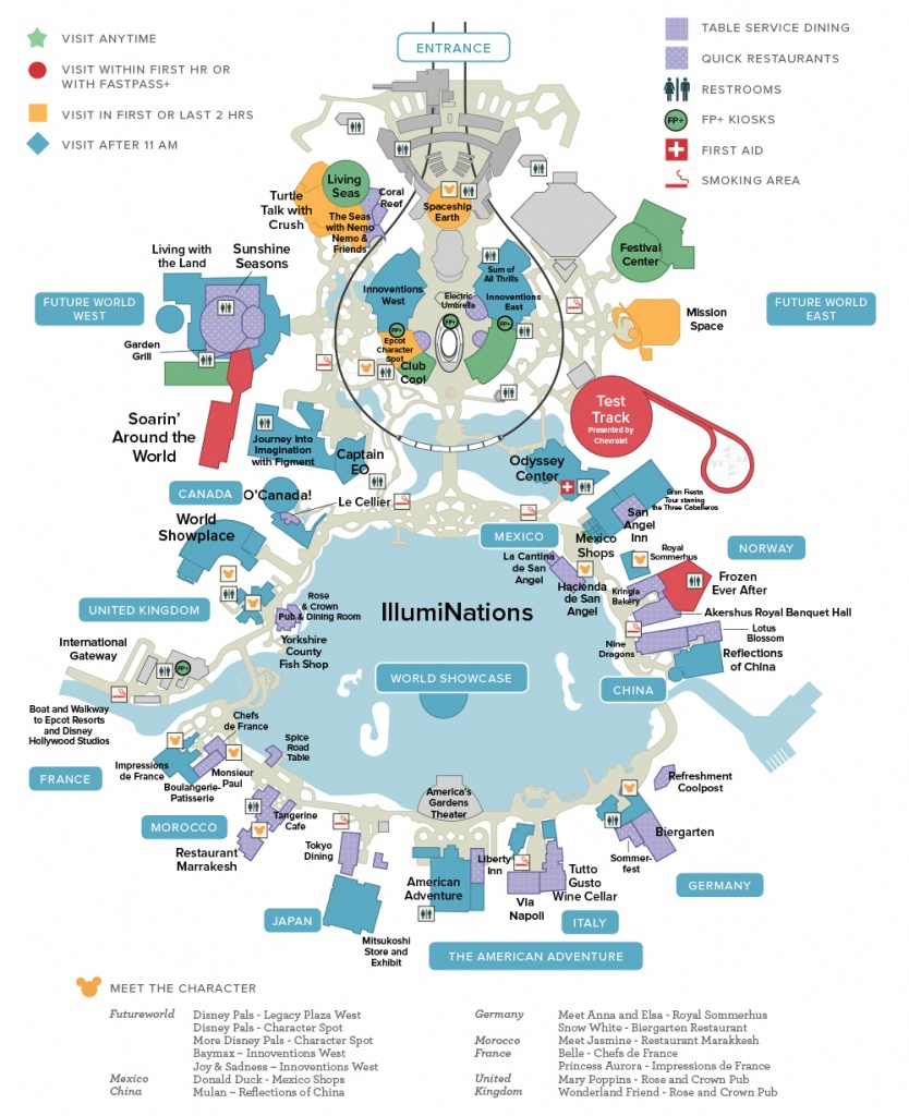 Printable Epcot Map Printable Maps