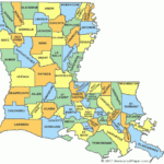 Printable Louisiana Maps State Outline Parish Cities