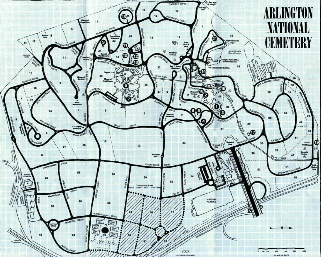 Printable Map Of Arlington National Cemetery Printable Maps Printable Map Of Arlington National Cemetery Printable Maps