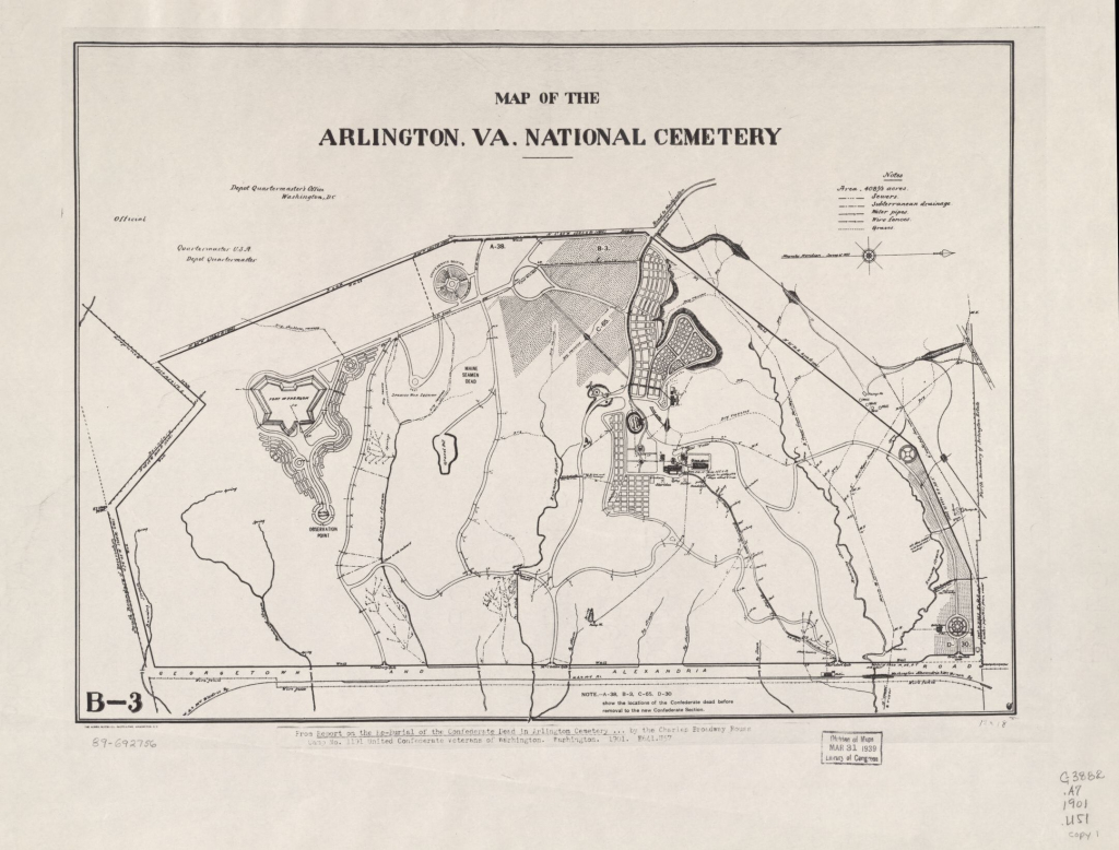 Printable Map Of Arlington National Cemetery Printable Maps