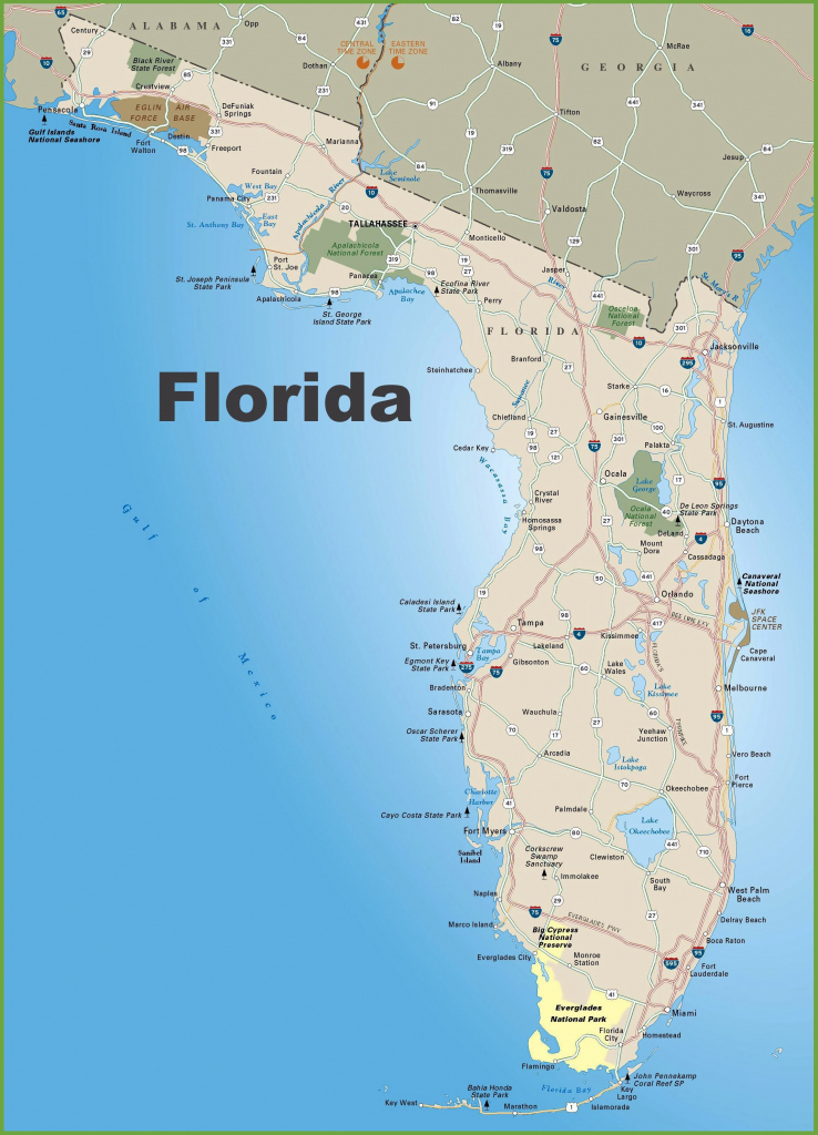 Printable Map Of Florida Cities Printable Maps