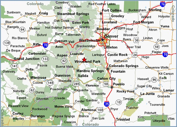 Printable Map Of Highway Map Of Colorado Highway Map 