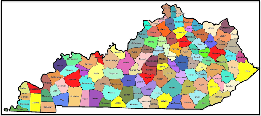 Printable Map Of Kentucky