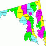 Printable Map Of Map Of Maryland Counties Free Printable