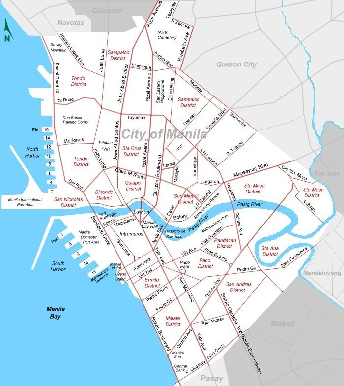 Printable Map Of Metro City Map Of Metro Manila Maps 