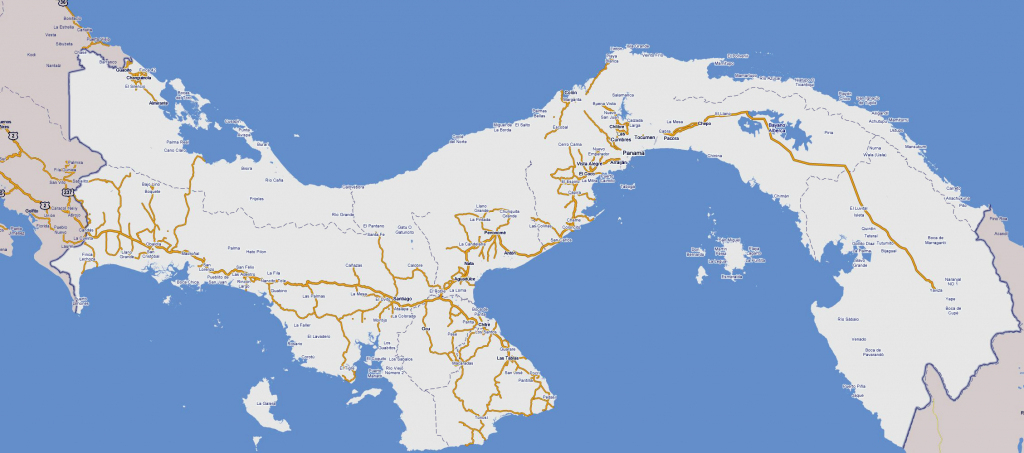 Printable Map Of Panama Printable Maps