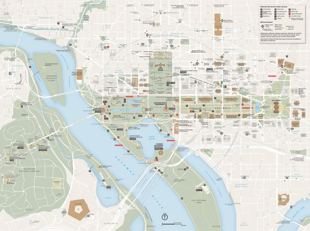 Printable Map Of The National Mall Washington Dc 