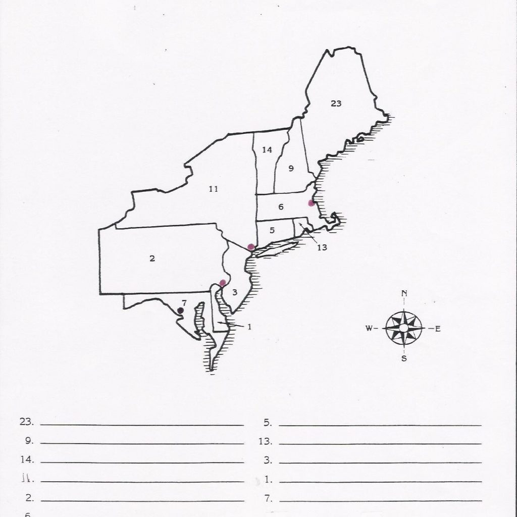 Printable Map Of The Northeast Printable Maps